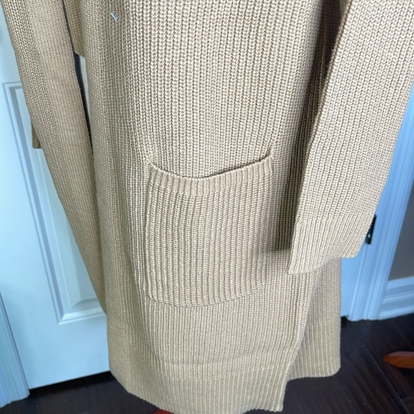 FRYE Cardigan Longline Duster Knit With Matching Tank Top Cotton Women Small - Picture 7 of 13